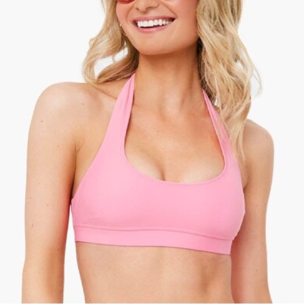 SOLID & STRIPED Pink Bikini Top